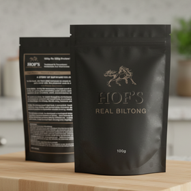 Sacs d'emballage personnalisés à l'épreuve de l'humidité, refermables, BOPP VMPET PE pour Beef Jerky & Biltong - 100x150mm