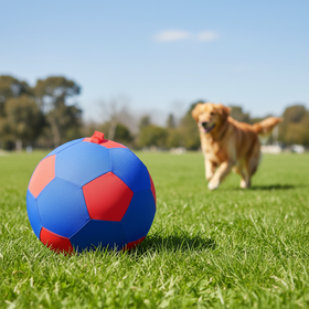 Nuevo estilo poliéster inflable pastar bola entrenamiento durable ejercicio juego bola granja mascota juego juguete más ganado
