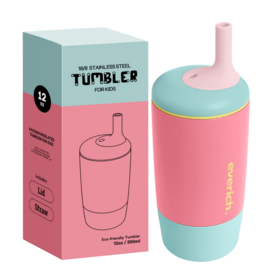 Gobelet Enfant EVERICH ODM Personnalisé 12oz à Double Paroi Sous Vide, Sans BPA, pour Pique-nique