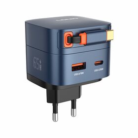 Harga Grosir LDNIO Q10 65W Super Fast Charger Teknologi GaN Kabel Retractable Kompatibilitas Seluruh Dunia Pengisi Daya Cepat Multi-Keamanan