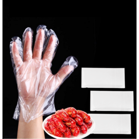 Gants HDPE Transparents en Gros Vrac 1000 Pièces pour Service Alimentaire Commercial, Applications de Cuisine Domestique Anti-Acide