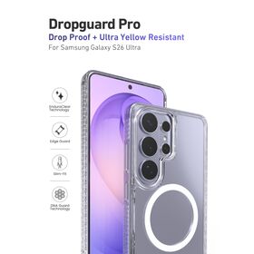 X-ONE Dropguard Pro Hülle mit MagSafe für Samsung Galaxy S26 Ultra, S26, S26 Plus - Endura Clear, 20FT Fallschutz
