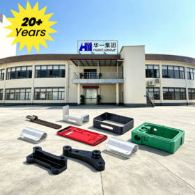 HUAYI Marke 5-Achsen CNC-Bearbeitungsservice mit über 20 Jahren Fabrik Erfahrung, kundenspezifisch für Edelstahl- und Aluminium-Eloxalteile mit Bohrung