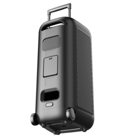 2026 Party Box Bluetooth-Lautsprecher, Super Bass, Tragbarer kabelloser Lautsprecher mit Rollen und ausziehbarem Griff, abnehmbarer Akku für längere Wiedergabe