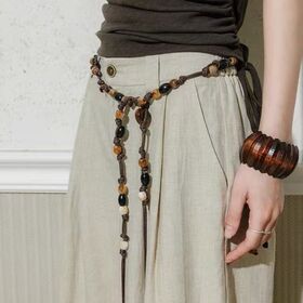 Brown Carabao Horn Belt With Beads - Philippines Wholesale  display picture 2