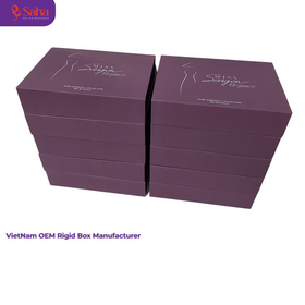 Fabricante OEM de Vietnam Caja de Perfume Rígida Impresa a Medida de Alta Calidad, Caja de Embalaje de Cosméticos de Lujo