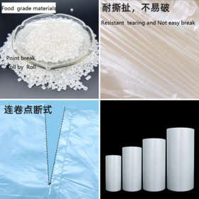 Sacs en Plastique Transparent HDPE - Sacs de Conservation Alimentaire et de Congélation pour un Usage Quotidien en Cuisine