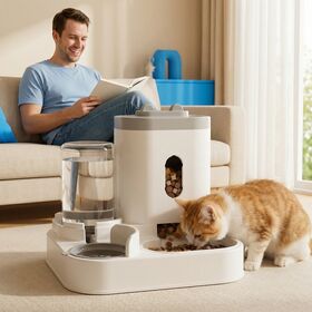 Pet Shop Accessories Supplies Wholesale Puppy Automatic Pet Dog cat Water Fountain Food Dispenser Bowls Feeders for Dogs