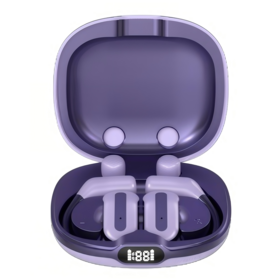 سماعات أذن لاسلكية ببطارية قابلة للاستبدال بلوتوث 5.6 OWS سماعات أذن مفتوحة مع علبة شحن 1000 مللي أمبير