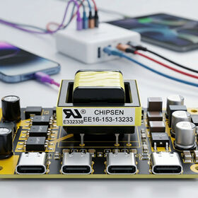 EE16 Horizontal High Frequency Ferrite Core Transformer for Switch Mode Power Supply OEM Customizable Step Down SMPS Transformer