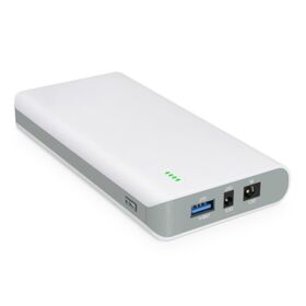 YABO NB7101 17500mAh 64.75Wh Batería Externa de Iones de Litio DC5521/DC4017/USB-A para Portátiles, CCTV, Tiras LED y Smartphones