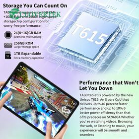 Affichage avancé de la vision 2K jumelé avec batterie durable et grand construit dans le stockage