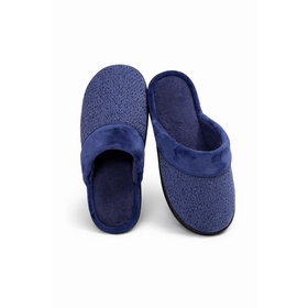 De los hombres de Diseño Premium Slip on Zapatilla Acolchada Suela Durable Clásico Comfort Scuff Zapatillas Chenille Espuma Memoria Superior para el hogar