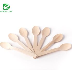 Compostable Birch Wood Cutlery Set Elegant Minimalist Design for EcoFriendly Parties and Outdoor Dining FSC Certified