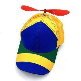 Custom Rainbow Propeller Kids Baseball Cap | Spinning Fan Theme Park Souvenir Hat | Novelty Carnival Prize Sun Cap for Gift Shops