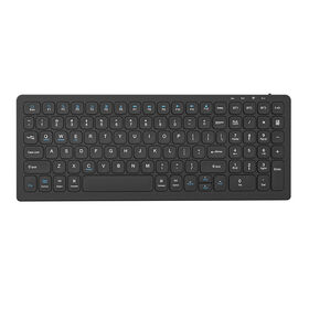 Clavier sans fil Bluetooth rechargeable Type-C avec logo personnalisé et double mode 2.4G BT pour ordinateur PC portable