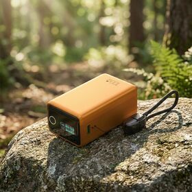 20000mAh TFT Display Power Bank PD 100W Fast Charging Electronic Wholesale With Touch Switch Power Station Built In Cable OEM