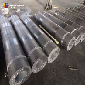 Rongsheng Regualr Power 150 mm Graphite Electrode Rod 200mm uhp 400 1800mm Graphite Electrode hp Grade EDM High Purity Custom Size