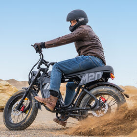 Tout Terrain Vélo Hybride Électrique, Peak Moteur 40MPH Vitesse Supérieure avec Robuste Plein Cadre Antichoc et Brushless Moyeu Arrière Moto