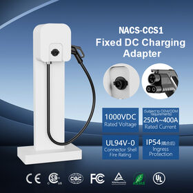 OLINK DC EV Station De Recharge CCS1 NACS Chargeur 1000V Fixe Adaptateur IP54 Flotte Commerciale Autoroute Nouvel État