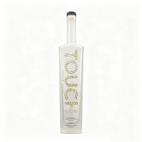 Wholesale 750ml Frosted Glass Spirits Bottle Modern Square Body Bottle for Artisan Vodka & Gin