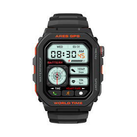 Zeblaze Ares GPS 1.75'' Smartwatch mit großem Display, Sprachassistent Alexa, Bluetooth-Anrufe, Gesundheitsüberwachung - Intelligente Uhr