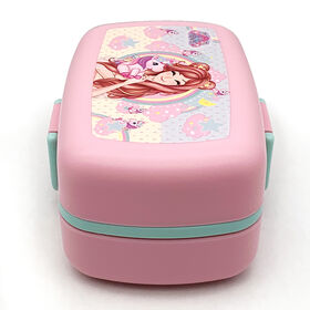 Venta caliente niños lindos Bento caja de almacenamiento caja de almuerzo de la escuela BPA libre PP caja de almuerzo microondas seguro