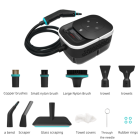 CK231 Multifunction Electric Steam Cleaner Portable Hand for Home Car & Hotel Use with 3 Bar Steam Pressure and 45 Min Runtime