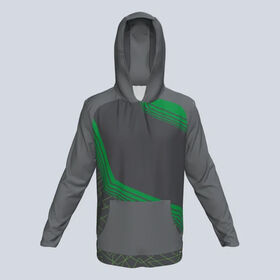 Sudadera con capucha de alta calidad 100% poliéster, transpirable, de forro polar, jersey de manga larga con sublimación láser