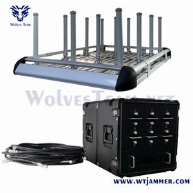 Military 800M RF Signal Vehicle Bomb Jammer 3G 4G 5G Cell Phone Signal Jammer
