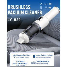 3 Speed Powerful Suction Car Vacuum, Cordless Rechargeable Handheld Vacuum for Car Cleaning
