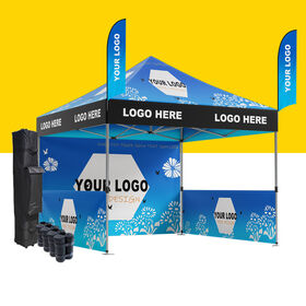 Impressão personalizada Global Canopy Tent 10ftx10ft (3m x 3m) Pop up Folding Tent Impermeável Alumínio Exposição Trade Show Tendas