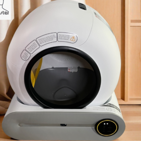 Boîte à Litière Automatique Intelligente Électrique de Luxe pour Meubles d'Animaux, Désodorisant à Nettoyage Rapide, Très Grande, Bon Service