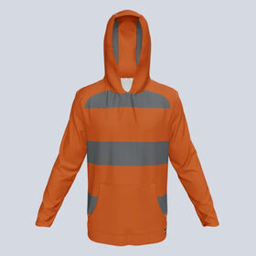 هوديز ماراثون مطرز عالي الجودة سباندكس/بوليستر طباعة حرارية مخصصة بأكمام طويلة ستيل هودي ملابس فريق جري مصنعة حسب الطلب (OEM)