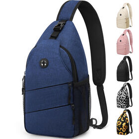 حقيبة صدر خفيفة حديثة، مقاومة للماء وقابلة للحمل، حقيبة كتف بحقيبة حمل بشعار قابل للتخصيص