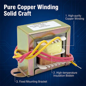 Industrial EI Core Low Frequency Power Transformer 50Hz/60Hz 5VA-1000VA Custom Voltage for Power Supply Equipment