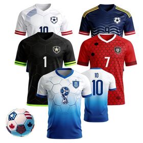 Wholesale Custom Sublimation Top Quality Quick Dry Polyester Sportswear Men Soccer Jersey Uniforms Football Soccer Jerseys