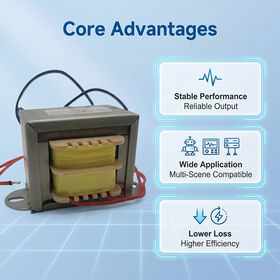 R-Core Low Frequency Power Transformer 36v 10VA-300VA Hi-Fi Sound Quality for Audio Equipment Low No-Load Loss Custom Pins