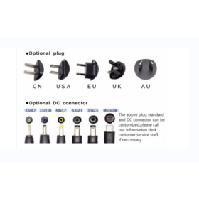 Original Factory 24W Vehicle Charger with Multi-Plug Adapters Compliant with IEC 60601-1 for vehicle