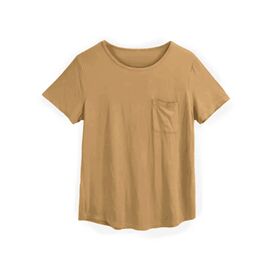 Vielseitiges, lockeres und schlankmachendes Damen-Freizeitsport-Oberteil mit kurzen Ärmeln, doppelt verwendbar für Sommer, Zuhause und Outdoor