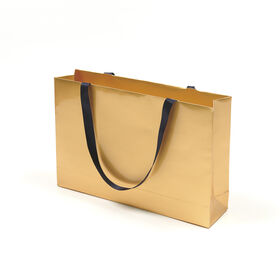Vermelho e ouro cor logotipo impressão papelão saco Kraft Mailer Bag