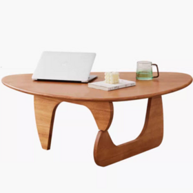 2026 nueva forma irregular forma asimétrica mesa de sala de estar moderna mesa de té de diseño nórdico mesa de café de madera maciza