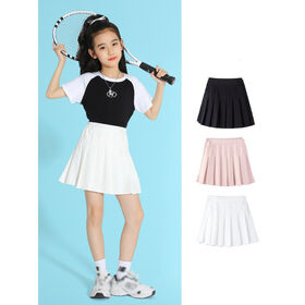Personnalisé Plissé Jupe Adolescent Filles Noir Uniformes Scolaires Plus Taille Printemps Taille Haute Tennis Uniformes Fitness Active Skort OEM ODM