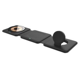 Großhandel OEM Heim Uhr Ohrhörer Handy Tragbar Desktop Schnellladung 15W Faltbar Magnetisch 3 in 1 Kabelloses Ladegerät