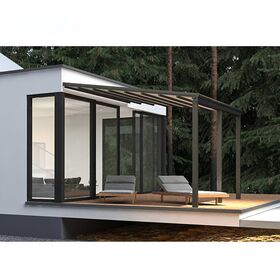 Pergola Électrique Blanche Pas Chère avec Toit Rétractable, Bioclimatique Motorisée, Pergola d'Extérieur, Gazebo