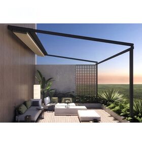 Wholesale Customized Outdoor Patio Waterproof Folding PVC Retractable Roof Pergola