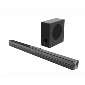 Slim 2.1CH 80W Bluetooth Soundbar with Wired Subwoofer and LED Display for Home Theater