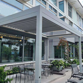 Pergolas d'extérieur pour jardin et piscine : Tonnelles de jardin durables et faciles d'entretien avec pergola rétractable