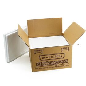 Petite Boîte d'Expédition Isotherme en Polystyrène avec Couvercle - Glacière Réutilisable Thermo Chill pour Emballage Médical et Sensible à la Température