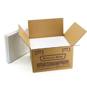 Petite Boîte d'Expédition Isotherme en Polystyrène avec Couvercle - Glacière Réutilisable Thermo Chill pour Emballage Médical et Sensible à la Température